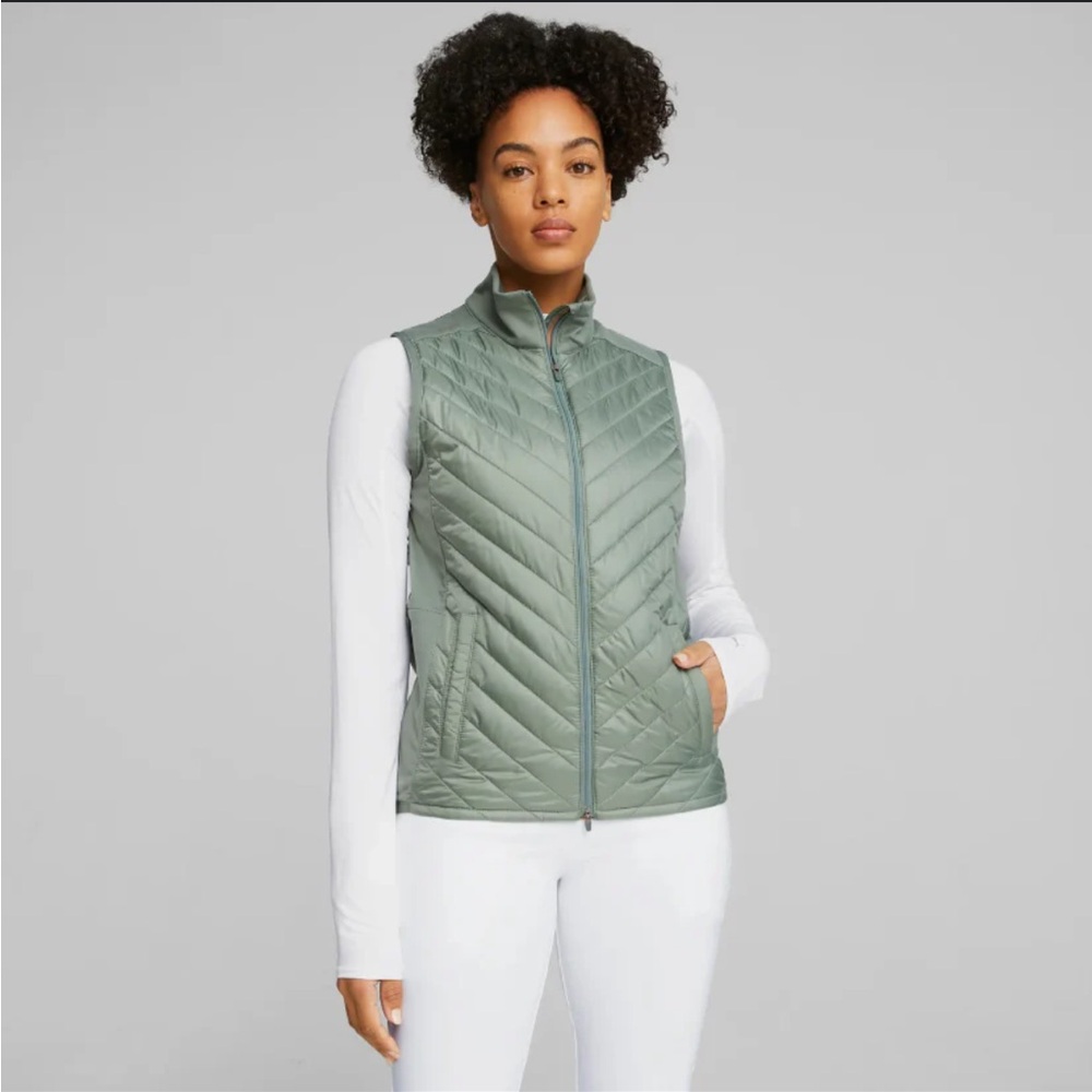 Columbia Size Medium Morning Light III Omni-Heat Blue Vest New Without Tags